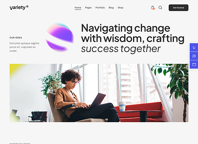 Variety — Multipage Business & Consulting WordPress Theme design illustration ui web design web development webdesign woocommerce wordpress wordpress theme wordpress themes