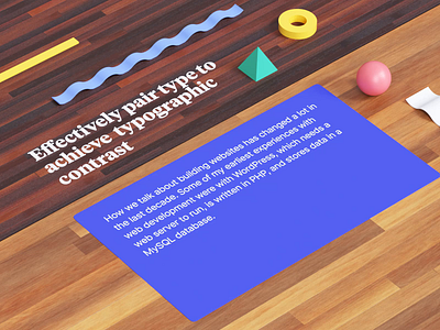 Webtype Pairing Ep04 combination face flip font pair pairing pyramid sphere text texture timeless udhaya webtype wood