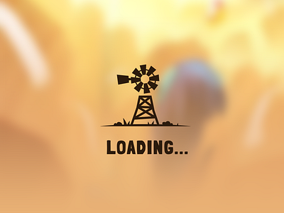 Loading screen icon game icon illustration loading windmill