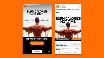 Social Media Ads - Fitness brand (Bionic Gym) ads creative bionicgym facebook ads fitness graphic design oliver puente social media ads static ads