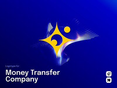 Logo for Money Transfer Company brand identity branding concept creative design finance fintech graphic design logo logo design logomark logotype money transfer visual identity