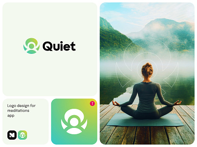 Logo Design for Meditation App brand identity branding concept creative design graphic design logo logo design logo mark logotype meditation meditation app modern logo visual identity yoga