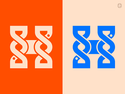 Snake H celtic dragon h hourglass icon knot logo nature nordic norse serpent snake symbol time typography viking weave