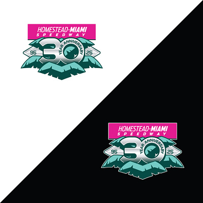 Homestead Miami Speedway 30th Anniv Logo Concepts branding design graphic design illustration logo typography vector