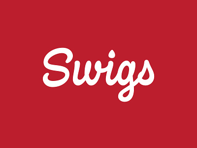 Swigs Wordmark alcohol branding handlettering handtype hashtaglettering lettering liquor vector vectormachine