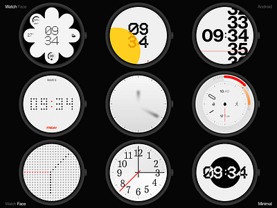 Watch Face android dashboard design homepage illustration interface ios iphone mobile