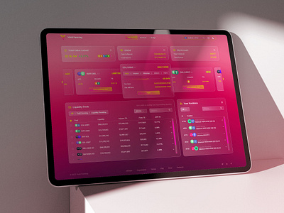 UI UX Design for Yield Farming Dashboard crypto dashboard dashboard template dashboard ui defi hyip investing investment platform product design saas staking template trading ui ux wallet web design web ui web3 yield farming