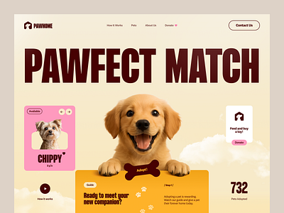 Website for a Web App ✦ Pawhome design interface product service startup ui ux web website