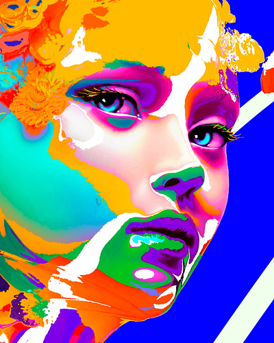 Distrust Close up art artwork beauty closeup detail drawing eyes face fineart girl illustration lips makeup portrait poster print sensual visual art