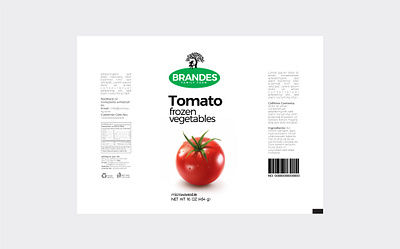 Brandes Family Farm: Tomato Frozen Vegetables ai buissnesses design digital files digital marketing download packaging printing psd