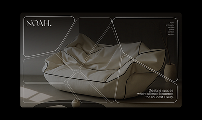 NOAH.- Interior Design Website Concept architecture branding case study clean company profile interior interior design landing page luxury minimalist modern personal website ui ux web design web designer website website design website designer website layout