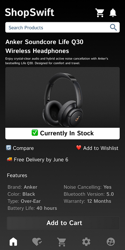 Prompt 96: Currently In Stock dailyui day96 figma instock