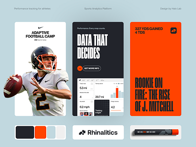 Rhinalitics SaaS Sport Branding brand identity branding graphic design halo lab identity logo logo design logotype