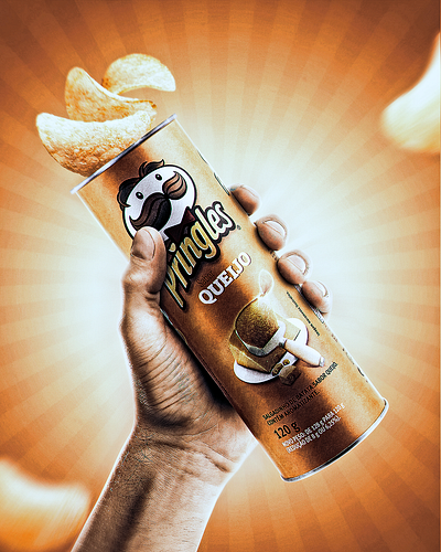 PHOTOMONTAGE COMPOSITION - PRINGLES CHEESE FOR PRINGLES