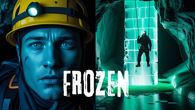 FROZEN INSIDE ELLISON'S CAVE THUMBNAILS YOU TUBE 2025 3d animation branding design graphic design graphics des illustration logo thumbnail vector