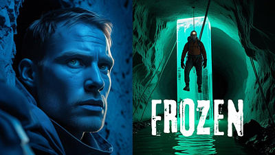 THUMBNAIL FROZEN CAVE EXPLORE CHANNEL YOU TUBE JUN 2025 :) JO 3d animation branding design graphic design illustration logo ui ux vector