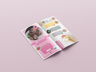 Icecream Flavours Design (Brochure Menu Project) app branding design graphic design illustration logo typography ui ux vector