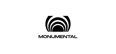 Monumental black and white branding design geometric icon illustration lines logo logo design logo mark logo type logofolio logomark logos logotype mark type typo