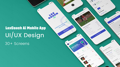 LaxCoach AI lacrosse game lax laxcoach ai sports app ui ui ux design