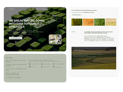 AgroTech Website — Reimagining the Future of Farming agrotech cleantech greeninterface user interface webdesign