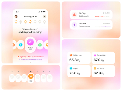 Health care app app apps design design health app illustration medical care medical stats minimal mobile application orix sajon ui ux
