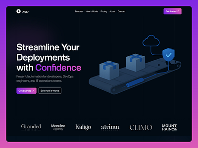 Next-Gen DevOps UI design figma landing page landing page design landing page ui landing page ux ui uiux ux uxui web design