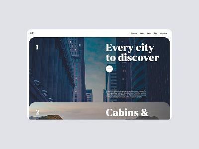 Travel blog landing page blog concept design landing page travel ui ux