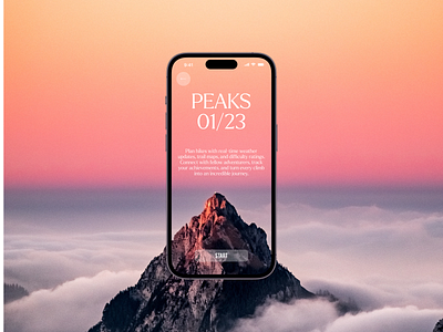Peaks app concept concept dailyui design graphic graphic design ui ux
